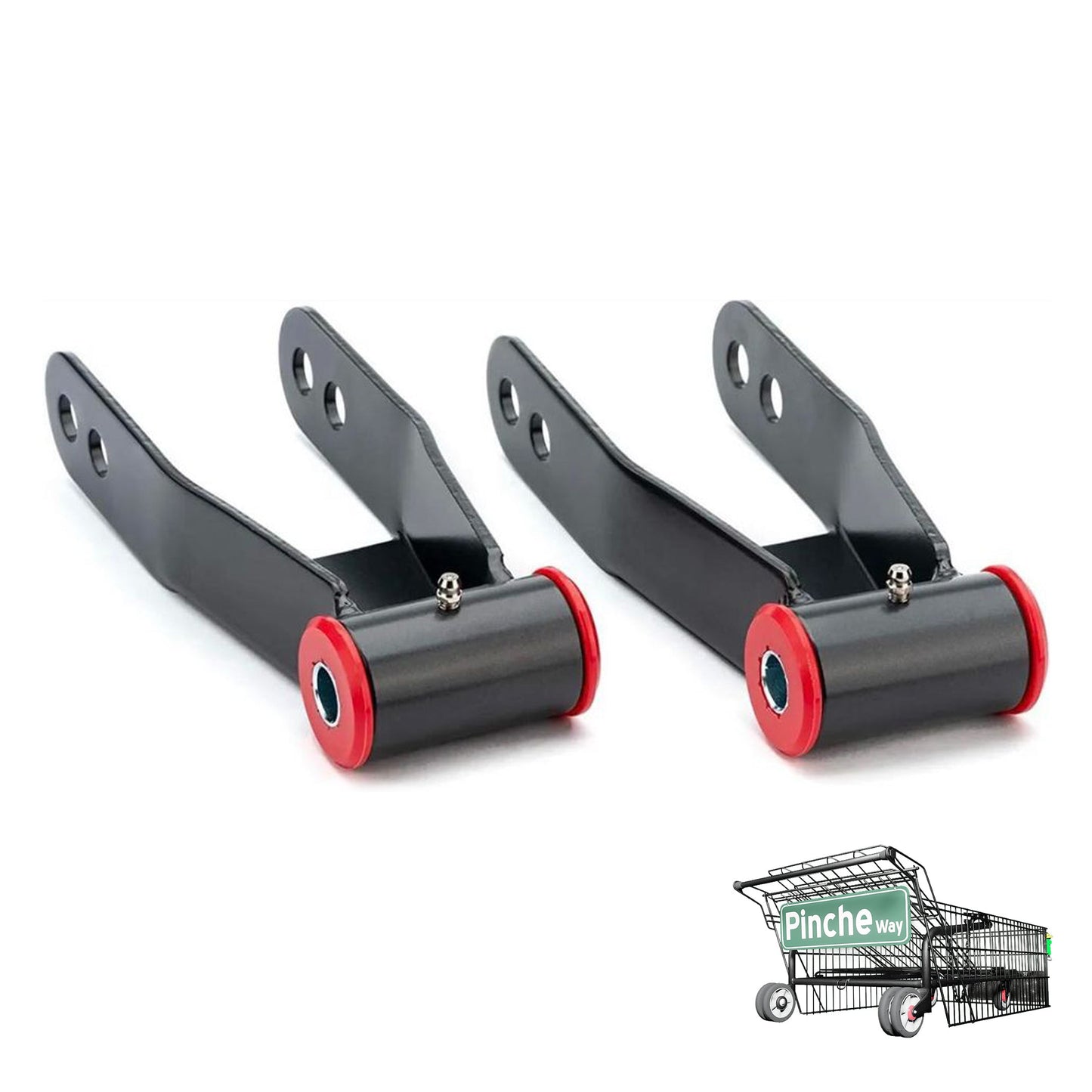 2-Inch Rear Lowering Drop Shackles for 1988-1998 Chevy/GMC C1500 Silverado Sierra