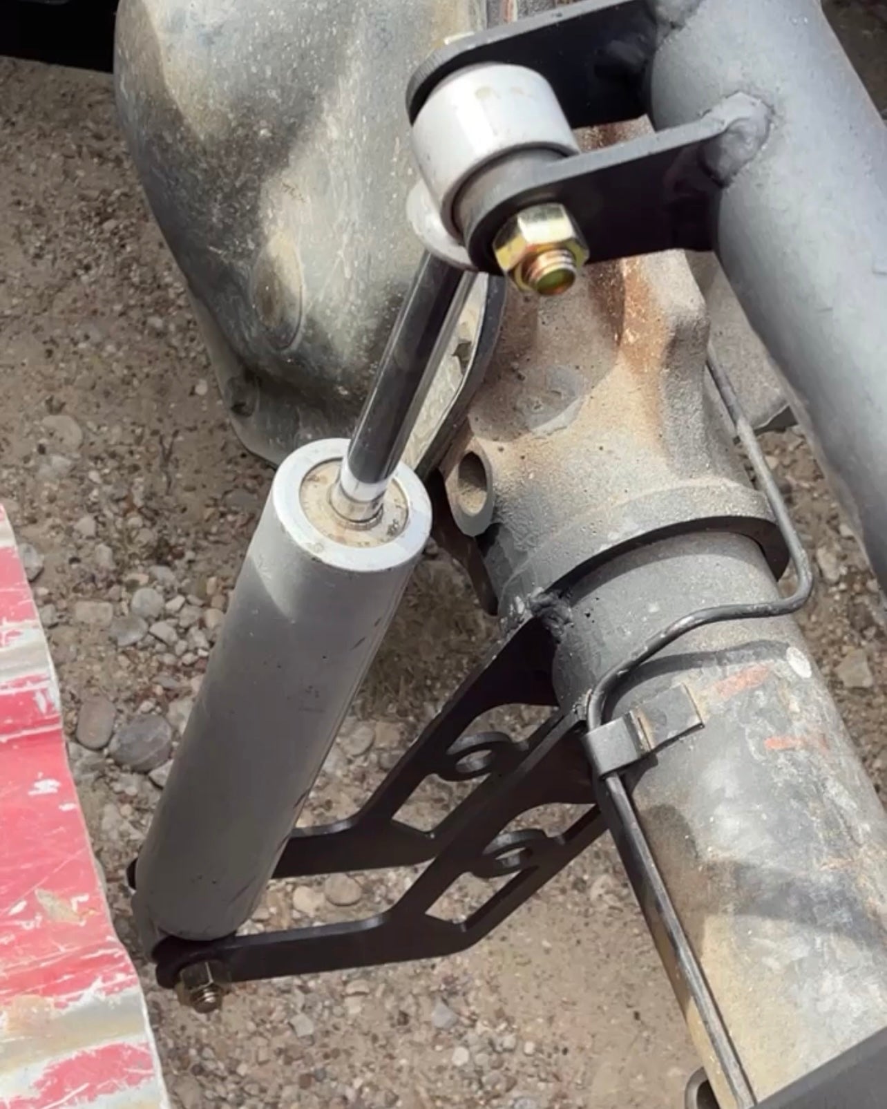 Extended Axle Shock Relocation Weld On Mounting Tab Kit